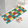 thumbnail image 2 of Pioneer Flower Floral Print Pattern Bathroom Rugs Mat, Non Slip Microfiber Bathroom Rug with Rubber Backing, Soft Mats for Bathroom Floor Tub Shower, 24"x60", 2 of 5