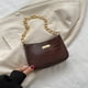 thumbnail image 4 of Bolso de la axila de las mujeres Bolso de la compra del monedero de la PU del patrón del cocodrilo simple (marrón) Likrtyny Para Estrenar, 4 of 9