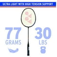 thumbnail image 3 of YONEX Nanoray Light 18i Raquette de Badminton en Graphite (Noir), 3 of 5