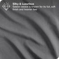 thumbnail image 3 of Bare Home Sateen Weave Pillowcase Set - 400 Thread Count - 100% Organic Cotton - Standard, Gray, 2-Pieces, 3 of 5