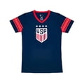 thumbnail image 3 of U.S. Soccer USWNT National Team 4 Star Champion Soccer Game Day Youth Poly Shirt, White, Morgan 13 - YL, 3 of 4