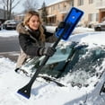 thumbnail image 3 of Oliegs Heated Blanket 2 In 1 Brush And Ice Scraper With Extendable Durable Handle For Winter Windshield Cleaning And Windshield Wiper Lifting Chocolate, 3 of 4