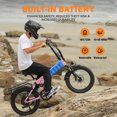 thumbnail image 3 of Actbest Folding Electric Bike for Adults, 20" Fat Tires,700W Motor, 48V 12AH Removable Battery, Dual Suspension 7‑Speed, Foldable Ebike, 3 of 7