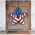 thumbnail image 4 of Patriotic Star Wreath Decor | Red White Blue Artificial Flower Hanging Decoration for 4th of July & Memorial Day | 1 Piece, 4 of 5