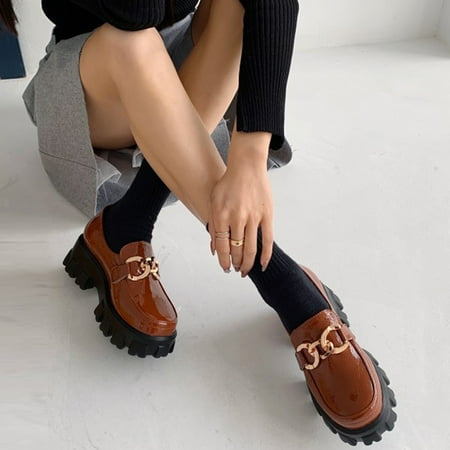 

Bnwani Men Shoes Savings Low Heel Shoes Pull-On Leather Thick Ankle-High Brown Boots 35-43