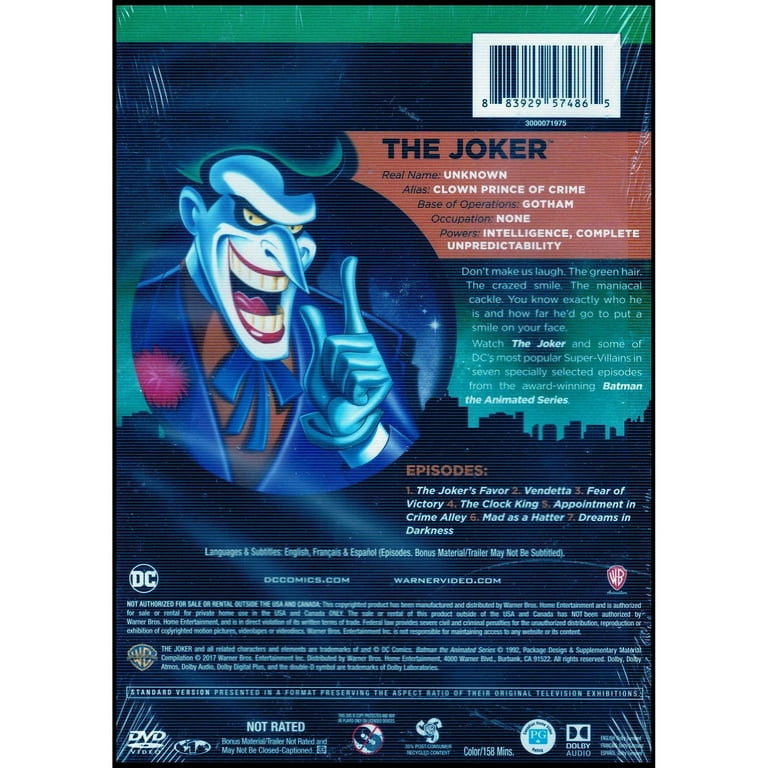 DC Super-Villains: The Joker (DVD) - Walmart.com