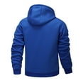 thumbnail image 4 of Men's Winter Jacket Lined Hooded Plain Windproof Outdoor Warming Jacket Soft Material Thick Inner Full Zip Comfortable Hood Elastic, 4 of 5