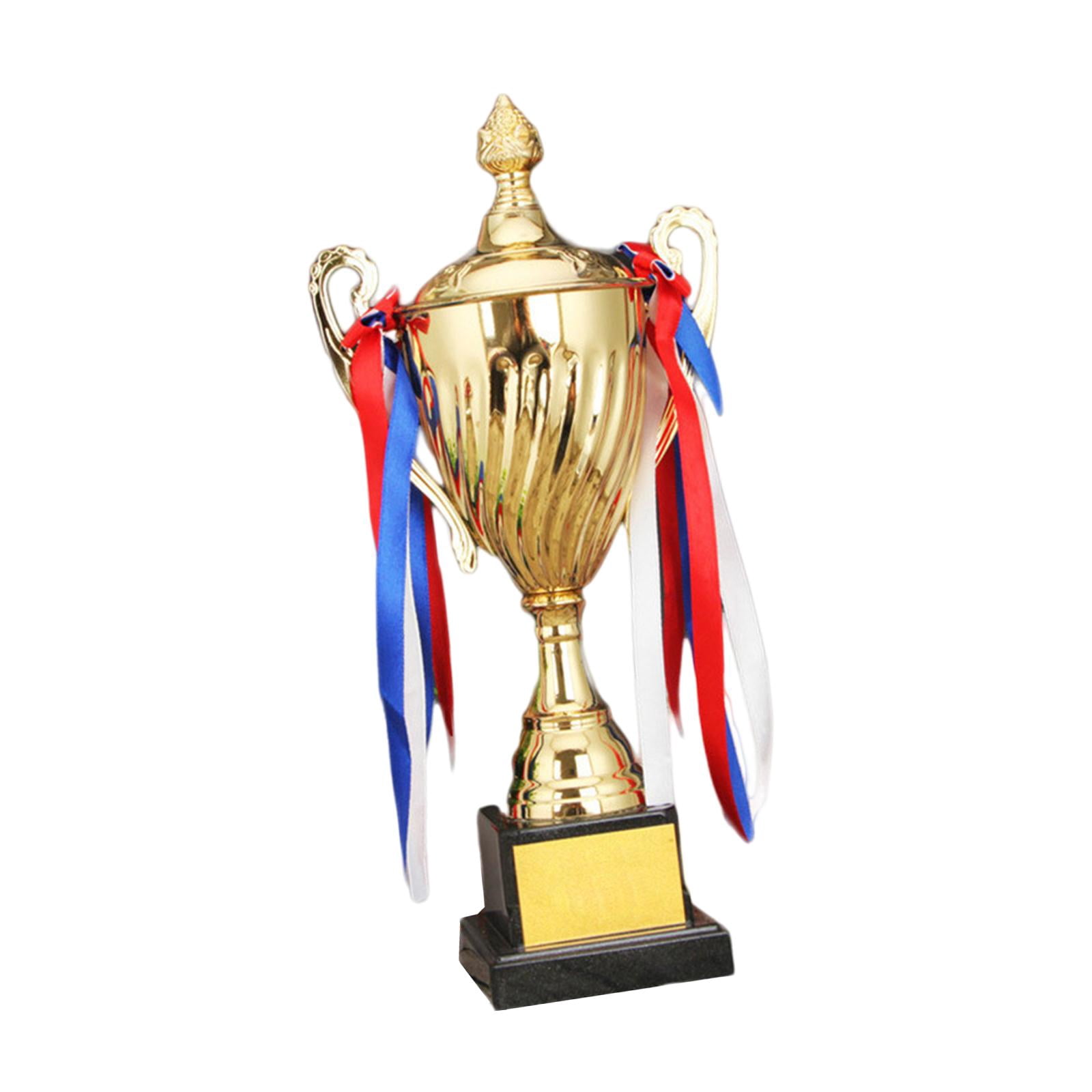 Award Trophy Metal Trophy Cup with Base for Event Soccer Football League Match School 35cm