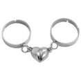 thumbnail image 1 of Creative Siamese Rings Fashion Versatile Love Magnetic Open Couple Rings, 1 of 9
