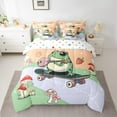 thumbnail image 2 of Manfei Cartoon Frog Mushroom 7 Pieces Bedding Comforter Set,Music Instruments Guitar Full Bedding Set,Red Fruit Fitted Sheet Flat Sheet For Girl Boys,Ultra Soft Home Decor Reversible, 2 of 8