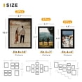 thumbnail image 2 of Black Picture Frames - 4x6, 5x7, 8x10 - 10 Pack Photo Frame Mix & Match Set for Wall Decor & Tabletop Display, Minimalist Black Frame Collection, 2 of 9