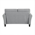 thumbnail image 6 of Lexicon Ellery Textured Fabric 2-Piece Upholstered Sofa Set in Dark Gray, 6 of 12