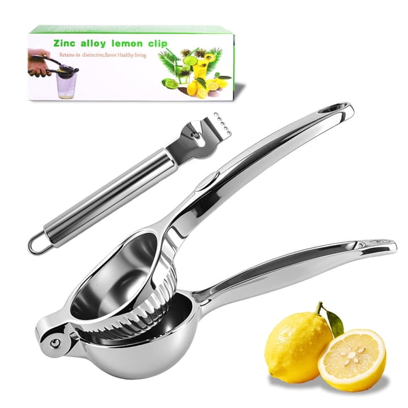 punada Lemon Squeezer, Heavy Duty Metal Hand Lime Squeezer for Maximum Juice Extraction, Large Handheld Lemon Juicer, Manual Citrus Press Juicer for Kitchen Bar
