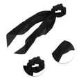 thumbnail image 3 of Unique Bargains 1 Pc Solid Tie Triangle Ribbon Scrunchies Black, 3 of 5