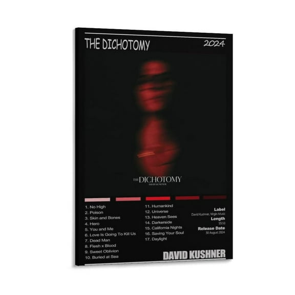 David Kushner Poster Album-The Dichotomy Canvas Posters Posters Wall Art Painting Canvas Gift Living Room Prints Bedroom Decor Poster Artworks 20x30inch(50x75cm)
