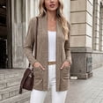 thumbnail image 2 of BUIGTTKLOP Women's Long Sleeve Cardigan Lightweight Casual Open Front Cardigans with Pockets, 2 of 8