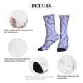 thumbnail image 5 of Athletic Socks Holographic Iridescent Color Wrinkled Foil Sport Running Calf Socks Crew Socks for Men Women, 5 of 7