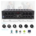 thumbnail image 3 of Pyle PTA62BT Audio Domestique Bluetooth Amplificateur 6 Canaux de 750 Watts Récepteur Stéréo, 3 of 6