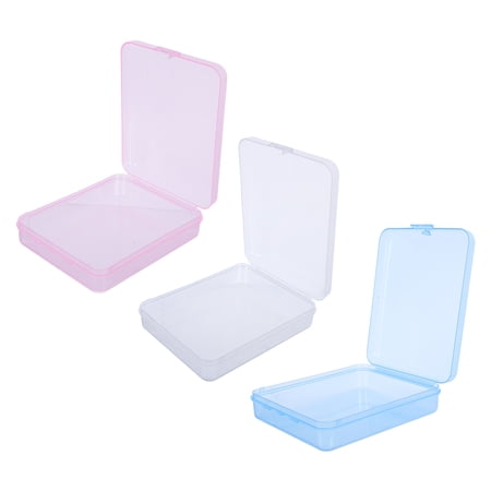 OFFIGAM 3Pcs Bathroom Countertop Storage Box with Lid for Small Items and Travel Use