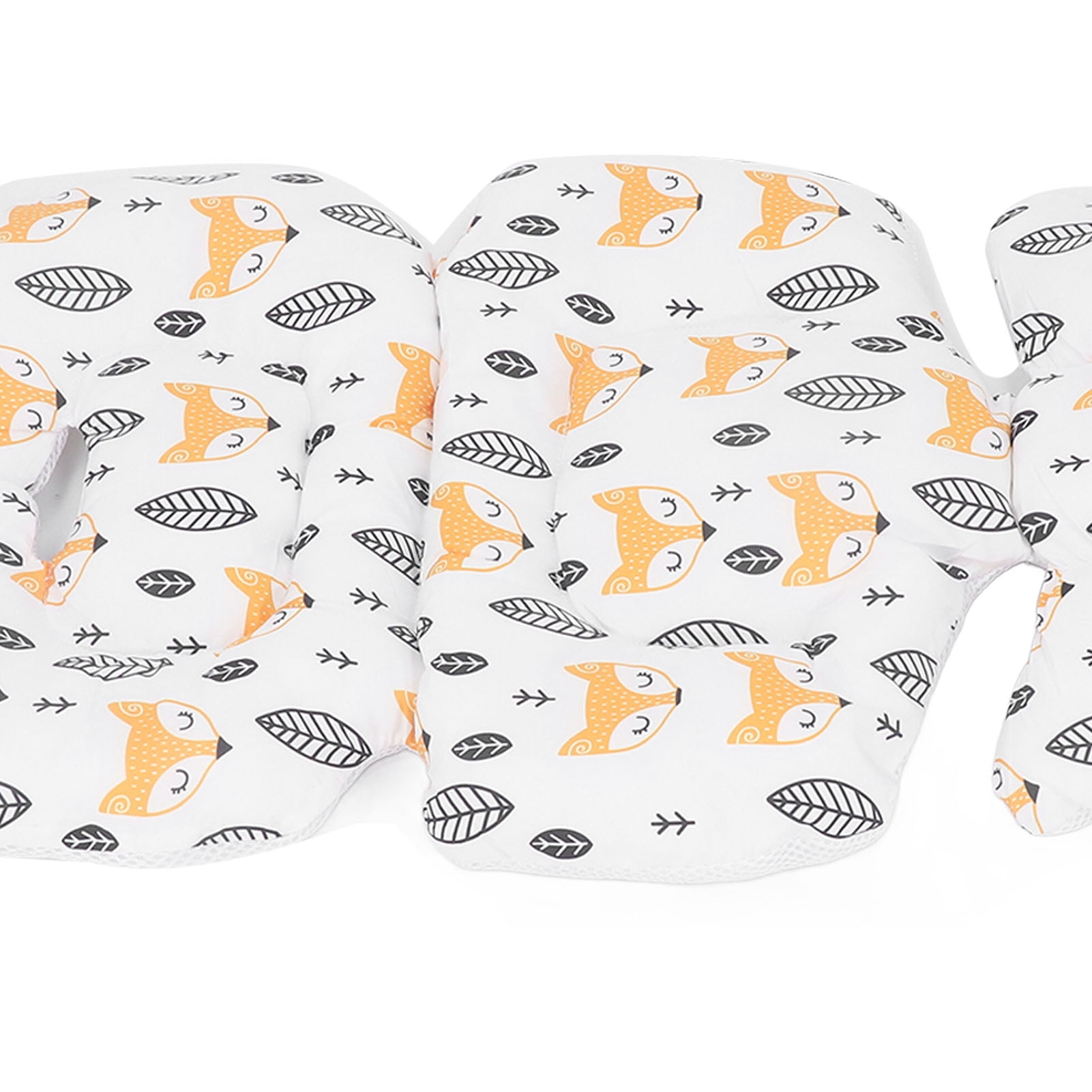 BIMZUC Baby Carriage Cushion Body Support Reduce Fatigue Washable Stroller Seat Pad Yellow Fox Type 2