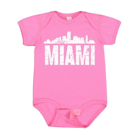 

Inktastic Miami Skyline Grunge Boys or Girls Baby Bodysuit