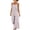 Purple, variant on Maxi Jumpsuit for Women Striped Sleeveless Smocked Cutout Back Wide Leg Summer Casual Overall Romper Yellow XL(XL)