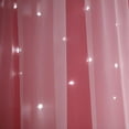 thumbnail image 7 of 2 Panels Curtains for Girls Bedroom Kids Curtain Hollow-Out Star Window Nursery Curtain Room Darkening Grommet 2 Layers, 7 of 7