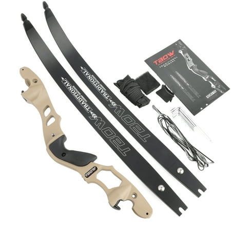 TBOW American Hunting Shoot Recurve Bow 62 ILF Archery Takedown 30-60lbs