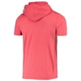 thumbnail image 3 of Men's New Era Heathered Red San Francisco 49ers Team Brushed Hoodie T-Shirt, 3 of 3