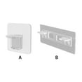 thumbnail image 2 of Shelf Support Holders Free-punching Removable Rack Pegs Plastic Wardrobe Partition Brackets Cabinet for Bathroom Bedroom Type 2, 8pcs, 2 of 9