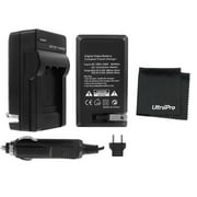 UltraPro Nikon D3100 Digital Camera Battery Charger (110/220v with Car & EU adapters) - UltraPro Replacement Charger for Nikon MH-24 Charger