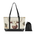 thumbnail image 7 of FORMRS Laptop Tote Bag for Women with 15.6" Computer Compartments Handbag, Cowboy Pattern, 7 of 7