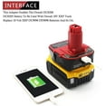 Battery Adapter for Dewalt DCA1820 18V20V Converter with USB Port