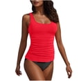 thumbnail image 2 of 2-Piece Womens Swimsuits,Bodycon Tankini Tops and Swim Brief,Sleeveless High Waisted Bathing Suits, 2 of 6