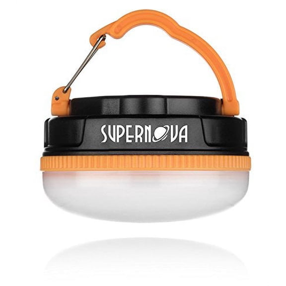 Supernova Halo 150 Extreme LED Camping and Emergency Lantern - The Brightest Most Versatile Tent Light Available - Backpacking - Hiking - Auto - Home - College - Batteries Included (Cadmium Orange)