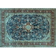 thumbnail image 1 of Ahgly Company Indoor Rectangle Persian Light Blue Traditional Area Rugs, 2' x 4', 1 of 4