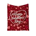 thumbnail image 2 of Meggemo 39.4x51.2 Inch Valentine's Day Heart Blanket Soft Warm Throw Blanket for Sofa Bed Chair Indoor Home Use Adds Sweet and Cozy Atmosphere Perfect for Couples Cuddling, 2 of 7