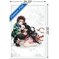 thumbnail image 3 of Demon Slayer - Tanjiro & Nezuko Snow Wall Poster, 22.375" x 34" Framed, 3 of 6