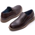 thumbnail image 4 of Alpine Swiss Carter Mens Slip On Loafers Snakeskin Dress Shoes Leather Lined, 4 of 5