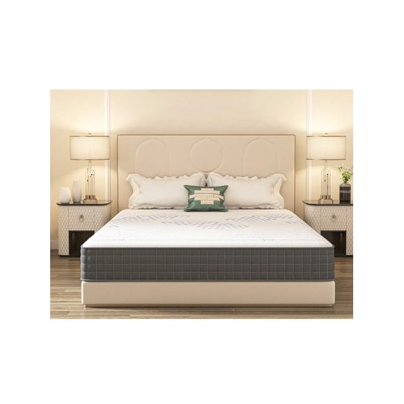 Colchón Individual en Caja Espuma de Alta Densidad Memory Foam Adaptable y Suave Firmeza Justa Color Gris 100x190x22 cm