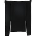 thumbnail image 1 of Suéter Pointelle GUESS para mujer Negro Pequeño, 1 of 2