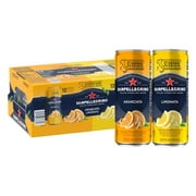 Sanpellegrino Italian Sparkling Drink Variety Pack, Limonata & Aranciata, Lemon & Orange Sparkling Beverages, 24 Pack of Cans 267.6 fl oz