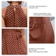 thumbnail image 5 of Vestido largo con estampado, vestido largo con cuello halter, vestido largo con cuello halter, vestido largo de verano, rendimiento comprobado, 5 of 6