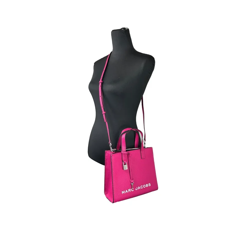 Marc Jacobs Mini Grind Lipstick Pink Leather Crossbody Bag Purse