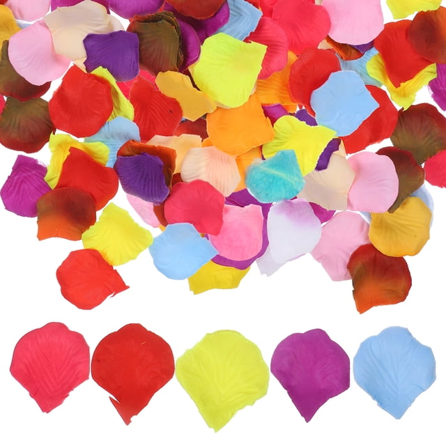 10 paquetes de pétalos de rosa artificiales, pétalos de flores románticos, pétalos de rosas para bodas.