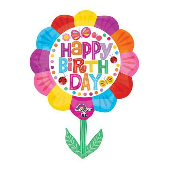 Burton & Burton H29" Birthday Flower Balloon