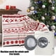 thumbnail image 5 of Christmas Deer Bells Geometric Print Double Thickened Bedroom Sofa Cover Blanket, 5 of 7