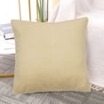 thumbnail image 6 of Unique Bargains 80/20 Viscose Velvet Soft Throw Pillowcases, Square 18" x 18", Nude, 6 of 6