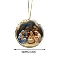 thumbnail image 2 of Eolstice Delicate Nativity Scene Christmas Ornament, Religious Birth Of Jesus Pendant, Acrylic Christmas Tree Decoration Car Hanging Accessory, 2 of 2