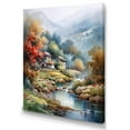 thumbnail image 2 of DESIGN ART Designart "Old Village With The River And Mountains Iv" Landscape Mountains River Wall Decor 24 in. wide x 32 in. high, 2 of 5